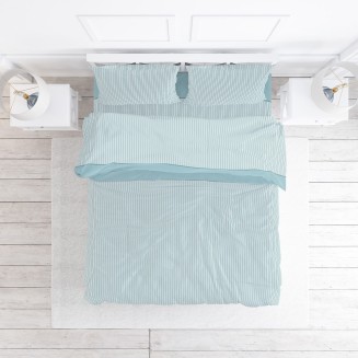 Παπλωματοθήκη Υπέρδιπλη 220x240 2554 Φανέλλα Σιέλ Viopros